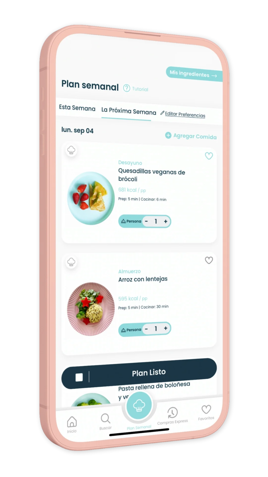 Planes de comidas semanales adaptados a las necesidades y preferencias dietéticas