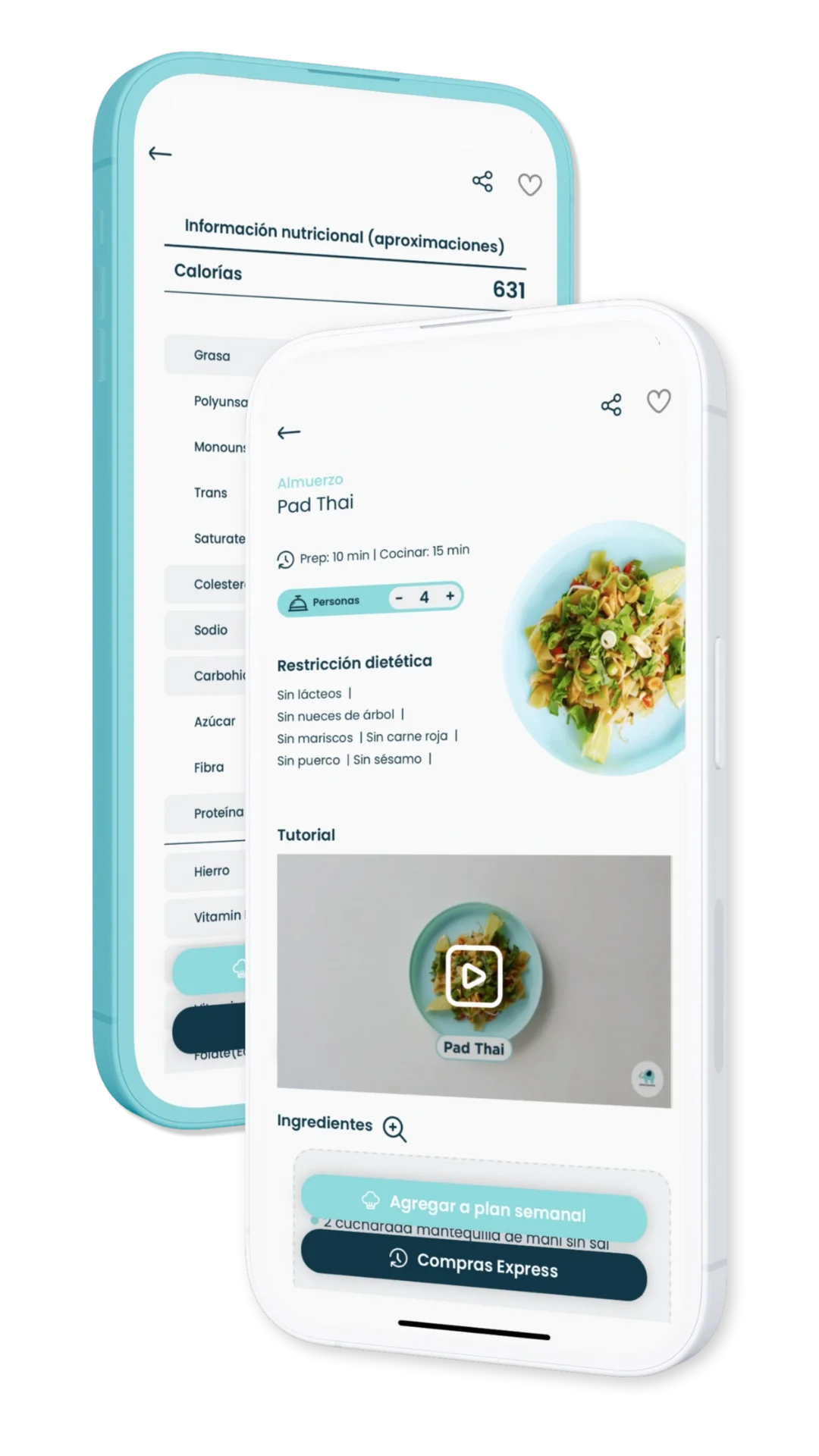 Recetas diseñadas por chefs profesionales y dietistas especializados en nutrición infantil